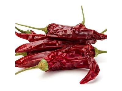 Dried cayenne peppers